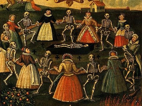 A Brief History of the 'Danse Macabre' - Atlas Obscura Dancing Plague, What Is Dance, African Voodoo, Dancing People, Dance Fever, Classical Art Memes, Hans Holbein, Ballroom Dance Dress, Atlas Obscura