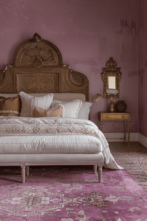 Moroccan Bedrooms, Moroccan Bedroom Ideas, Moroccan Inspired Bedroom, Distressed Wood Furniture, French Style Bedroom, The Olive Branch, Royal Bedroom, Moroccan Inspiration, Moroccan Bedroom