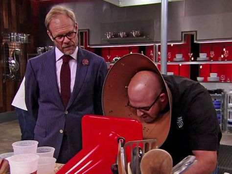 Alton Brown Taking a Break from Cutthroat Kitchen Cutthroat Kitchen, Browns Memes, Dog Cone, Alton Brown, Kitchen Games, Brown Kitchens, Internet Memes, An Ice Cream, Kitchen Tops