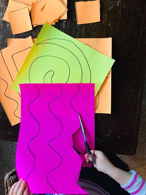 Henri Matisse (1869-1954) and his Cut-Outs: Fine Motor Skill Practice - Super Simple Easy Art Centers Kindergarten, Matisse Art Project, Henry Matisse, Matisse Paintings, Matisse Cutouts, Montessori Art, 2nd Grade Art, 4th Grade Art, Kindergarten Centers