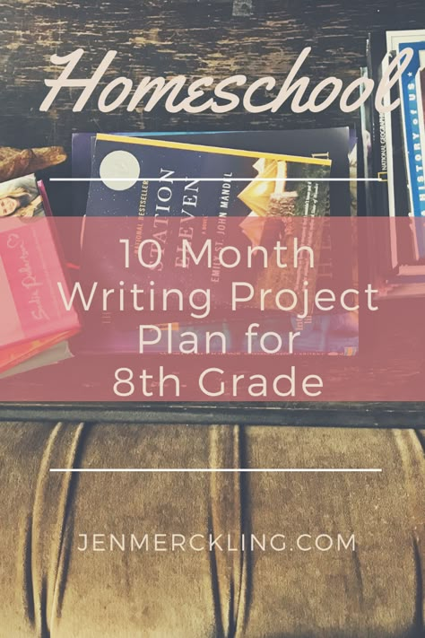 Homeschool Projects Middle School, Homeschool English Curriculum, 8th Grade Homeschool Ideas, 8th Grade Homeschool Curriculum, Homeschooling Middle School, Homeschool 8th Grade, Homeschool 7th Grade, Middle School Homeschool, Writing Projects Middle School