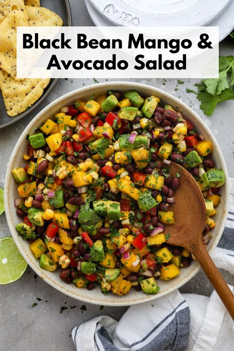 Mango Avacoda Salad, Mango Avacado Salad, Lighter Meals, 90s Playlist, Zesty Salad, Sea Food Salad Recipes, Different Salads, Mango Avocado, Taco Salad Recipes