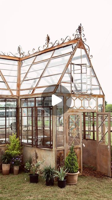 Old window greenhouse