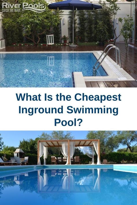 Cheapest Pool Ideas, 10 X 15 Inground Pool, Cheap Pools Inground, Budget Swimming Pool Ideas, Inexpensive Pool Ideas Inground, Inground Pool And Patio Ideas, Diy Pools Cheap, Types Of Pools Design, Pool Installation Inground