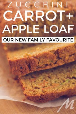 Apple Zucchini Bread, Apple Loaf, Zucchini Loaf, Zucchini Carrot, Carrot Bread, Buckwheat Cake, Easy Zucchini, Zucchini Cake, Apple Bread