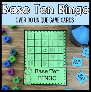 This game is a fun and hands on way for students to practice place value using base ten blocks. Students build both an understanding of place value and gain number sense while playing a fun game of BINGO! This activity works as a great way to end the day when students need a pick me up from school work! SAVE MONEY AND BUY THE BUNDLE!!***************************************************************Includes:30 Unique Base Ten BINGO Cards (Half Sheet sizes)30 Full Sheet Bingo Cards (8.5x6.5)Calling 1st And 2nd Grade Activities, Place Value Bingo, Base Ten Blocks Activities, Place Value Game, Sped Math, Place Value Games, Place Value Activities, 2nd Grade Activities, Math Enrichment