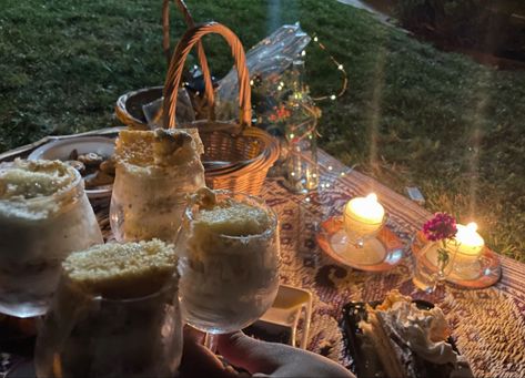 Candlelight picnic fun asf Candle Lit Picnic Night, Candle Lit Picnic, Magic Moodboard, Midnight Picnic, Picnic Bday, Picnic Candles, Bday Picnic, Grungy Candles, Victorian Ghost