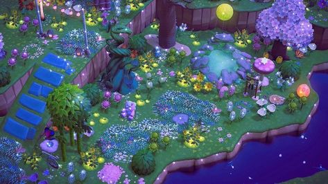 Acnh Fantasy Path, Filler Areas Animal Crossing, Space Fillers Anch, Acnh Themes Ideas, Space Themed Animal Crossing Island, Acnh Space Fillers Fairycore, Animal Crossing Space Theme, Space Animal Crossing, Acnh Fantasy Island