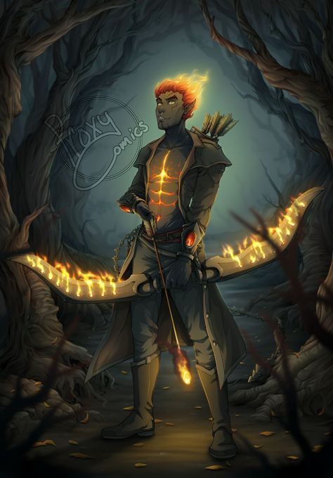 Dnd Earth Genasi Male, Genasi Ranger, Fire Genasi, Dungeons And Dragons Races, Elf Ranger, D D Character Ideas, Rpg Characters, Dnd Monsters, Character Inspo