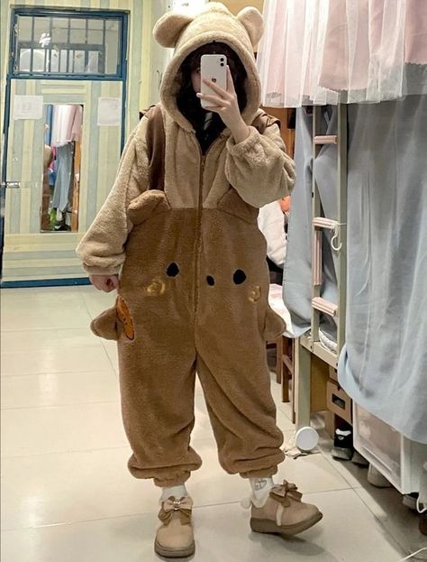 Cute Night Outfits, Kawaii Pajamas, Warm Pajamas, Pajama Fashion, Cute Sleepwear, Cute Pajama Sets, Korean Casual Outfits, Style Hijab, Kawaii Fashion Outfits