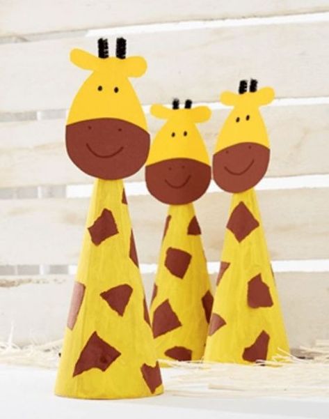 Giraffe Crafts for Kids - Animalistic Art - Kids Art & Craft Giraffe Crafts For Kids, Giraffe Crafts, Bible School Crafts, Giraffe Art, Animal Crafts For Kids, Paper Roll Crafts, Paper Towel Roll Crafts, Crafts Paper, Toddler Art