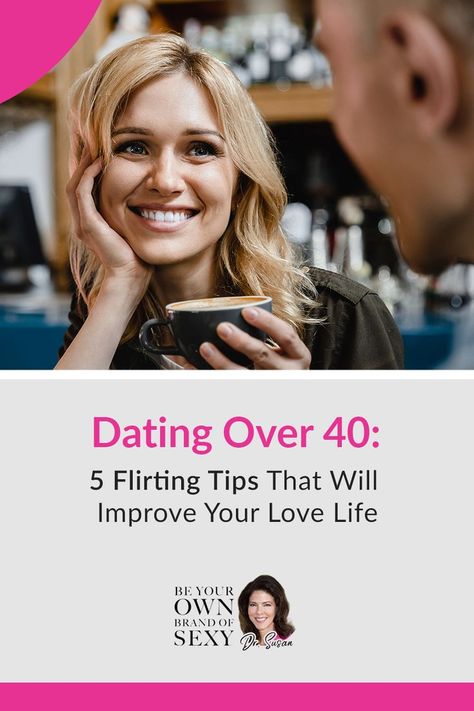 Over 40 and ready to do some flirting? Here are some tips. https://beyourownbrandofsexy.com/dating-over-40-5-flirting-tips-that-will-improve-your-love-life/ #date #dating #datingsecrets #successfuldating #datingsucceess #flirting #flirtingtips #flirtingover40 Dating Over 40 Tips, Dating In Your 40s Tips, Dating At 40, Flirting Tips For Women, Dating After 40, How To Be Romantic, Dating Over 40, Flirting Tips, How To Flirt