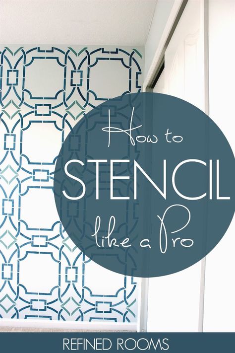 Learn how to stencil a wall like a pro with these wall stenciling tips and tricks #DIYprojects #Stenciling #wallstencil #focalwall #wallstenciling Wall Stenciling, Cozy Cubicle, Blob Mirror, Perfect Laundry Room, Paint Tips, Arizona House, Focal Wall, By Any Means Necessary, Wall Stencil