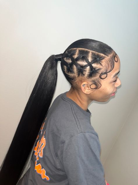 Long Ponytail Hairstyles, Sleek Ponytail Hairstyles, Cute Ponytails, Black Ponytail Hairstyles, Quick Weave Hairstyles, Cute Braided Hairstyles, Quick Braided Hairstyles, Braided Ponytail Hairstyles, Pretty Braided Hairstyles