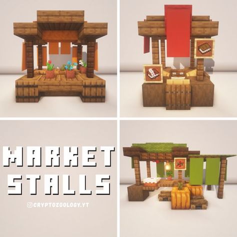 Minecraft Market, Minecraft Shops, Minecraft Decoration, Rumah Minecraft Sederhana, Minecraft Interior Design, Bangunan Minecraft, Minecraft Farm, Minecraft Cottage, Cool Minecraft Creations