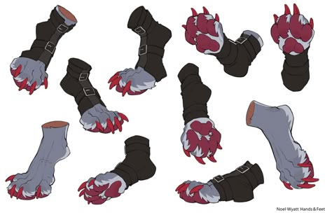 Paws Reference Drawing, Fursona Paws, Anthro Paws, Paw Drawing Reference, How To Draw Paws, Paw Reference, Paws Drawing, Anthro Reference, Paw Drawing