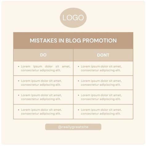 Beige Aesthetic Table Mistakes Instagram Post by Anka Drozd Canva Template Aesthetic Table, Table Template, Beige Aesthetic, Instagram Post Template, Post Templates, Canva Template, Instagram Post, ? Logo, Instagram Posts