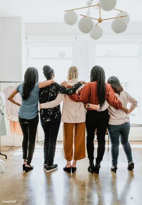 Diverse women standing facing the window | premium image by rawpixel.com / McKinsey Women Community Aesthetic, Women Collaboration, Community Images, Women Working Together, Women Having Fun, Women Community, Team Photoshoot, Community Women, Women Standing