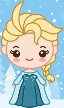 Elsa Drawing Easy, Elsa Chibi, Elsa Cartoon, Elsa Drawing, Frozen Drawings, Cute Frozen, Princess Painting, Elsa Pictures, Disney Emoji Blitz