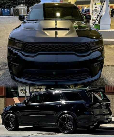 Dodge Durango Blacked Out, Srt Durango, Hellcat Durango, Durango Truck, Black Durango, Pt Cruise, Durango Rt, Durango Hellcat, Jeep Srt8