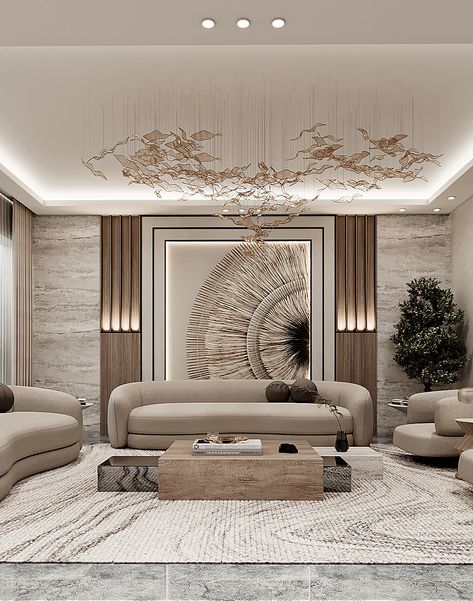 R E C E P T I O N :: Behance Luxury Formal Living Room, Living Room Luxury Modern, Glamorous Living Room, Interior Design Living Room Modern, Glamorous Living, Living Room Decor Lights, Living Room Wall Designs, Luxxu Modern Design Living, Modern Home Offices