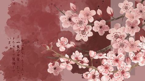 Japanese Art Macbook Wallpaper, Mac Wallpaper Desktop Japanese, Curved Monitor Wallpaper, Cherry Blossom Laptop Wallpaper Hd, 1920 X 1200 Wallpaper Aesthetic, Cherry Wallpaper Desktop, Sakura Wallpaper Laptop, 16:10 Wallpaper, Pink Flowers Wallpaper Laptop