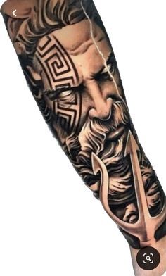 Tattoo Ideas Quarter Sleeve, Greek God Tattoo Ideas, God Tattoo Ideas, Men Shoulder Tattoo, Shoulder Tattoo Ideas, Men Tattoo Ideas, Font Tato, Greek God Tattoo, Mens Tattoos