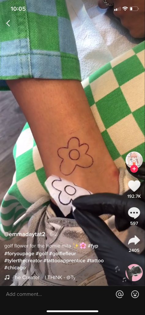 Le Fleur Tattoo, Golf Le Fleur Tattoo, Tyler The Creator Tattoos Ideas Igor, Wolf Tyler The Creator Tattoo, Tattoo Ideas Tyler The Creator, Tyler The Creator Tattoos Ideas, Tyler The Creator Tattoos, Stick Tattoo, Arm Tats