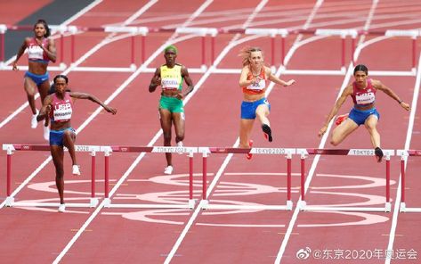 Tokyo Olympics Women's 400m Hurdles Final Sidney McLaughlin 51.46 (new world record) Delina Mohamed 51.58 seconds (personal best result) Femco Boll 52.03 Sidney Mclaughlin, Sydney Mclaughlin, 400m Hurdles, Women Empower Women, 400m, Tokyo Olympics, World Record, Empower Women, Research Report