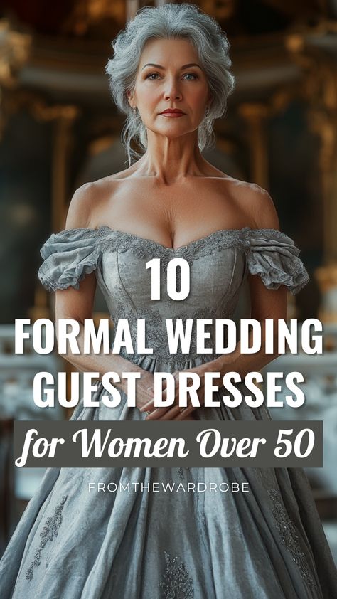 a woman over 50 wears a formal wedding guest dress Wedding Guest Dress Cold Weather, Wedding Guest Dress Cold, Winter Wedding Guest Dress Classy, Wedding Guest Dress Over 50, Spring Wedding Guest Dress Classy, Dress Classy Short, Wedding Guest Dress Curvy, Wedding Guest Dress Classy, Chic Wedding Guest Dress