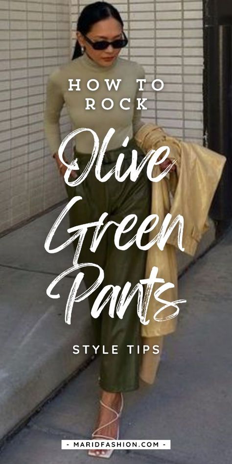 #FashionDoAndDont #StyleImprovement #FashionPolish #SmartStylingTips* #StyleUpgrades #ChicCorrections #DressWithPurpose #RefinedFashionSense #StyleGuidance #TimelessFashionTips Olive Green Pants Outfit Work Winter, Outfits Olive Green Pants, Olive Pant Outfits For Women, Business Casual Outfits Green Pants, Green Work Pants Outfit, Olive Green Pants Outfit Fall, Green Olive Pants Outfit, Green Pants Combination, Black And Olive Green Outfit