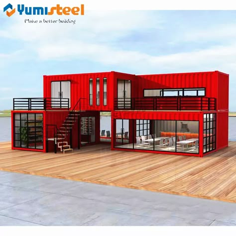 Dröm Hus Planer, Shipping Container Design, Container Cafe, Site Office, Shipping Container Home Designs, Shipping Container House Plans, Container Buildings, Building A Container Home, Container Architecture