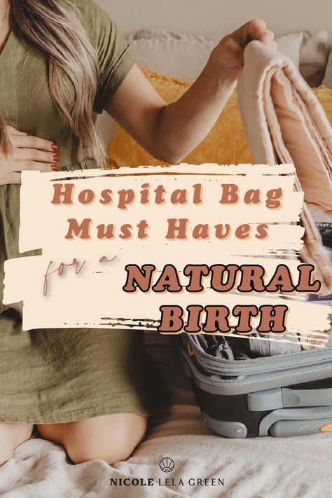 Water Birth Hospital Bag, Whats In My Hospital Bag, Birth Bag For Birth Center, What To Pack For The Hospital For Birth, Natural Birth Essentials, Hospital Must Haves For Delivery, Hospital Delivery Bag Checklist, Labor And Delivery Must Haves, Birthing Center Bag Packing Lists