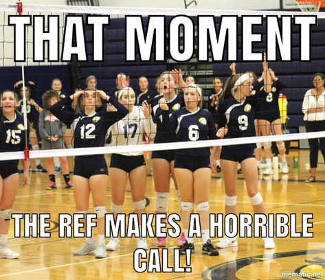 I hate when the refs do that. I got my team a red card for saying something. 😬 Inspirational Volleyball Quotes, Volleyball Quotes Funny, Volleyball Jokes, Volleyball Motivation, Messi Gif, Volleyball Memes, Volleyball Wallpaper, Volleyball Skills, Volleyball Practice