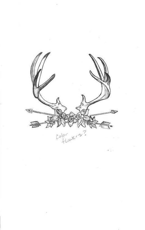 Tattoo Ideas Deer Antlers, Hunter Memorial Tattoo, Antler With Roses Tattoo, Elk Skull Tattoo For Women, Dainty Deer Antler Tattoo, Reindeer Skull Tattoo, Buck Tattoo For Women, Deer Antler Tattoos For Women, Ffa Tattoo Ideas