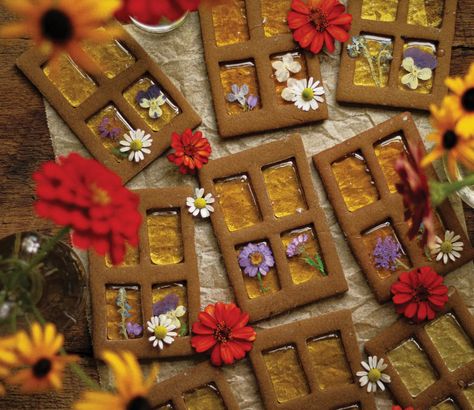 Witch WindoW Gingerbread Cookies Must Love Herbs -1 Witch Window, Practical Magic Book, Love Herbs, Window Cookies, Leftover Dough, Autumn Witch, Magic Party, Glass Panes, Candy Thermometer