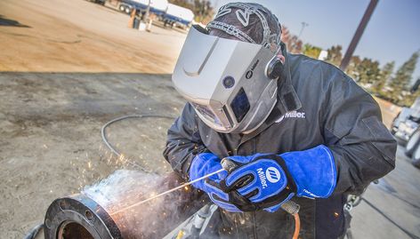 8 Questions About Stick Welding Electrodes Answered | MillerWelds Welding Certification, Stick Welding, Shielded Metal Arc Welding, Welding Training, Man Cave Building, Welding Gloves, Welding Jobs, Welding Tips, Welding Process