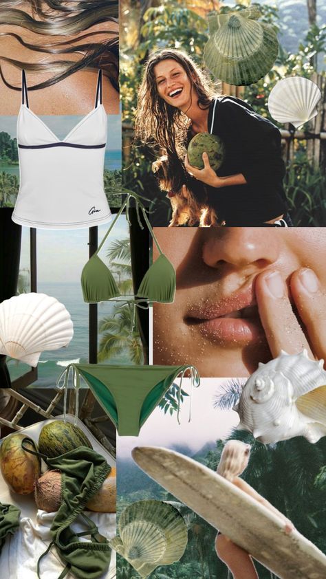 #tropical #palmtrees #green #vacation #summer #giselebundchen #rainforest #aesthetic #moodboard #lovekayy #sea #seashells #ocean Summer Aesthetic Background, Aesthetic Background Green, Rainforest Aesthetic, Jewelry Mood Board, Taxidermy Jewelry, Background Green, Tropical Green, Aesthetic Moodboard, Tropical Wallpaper