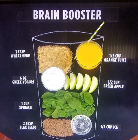 Juices To Improve Memory, How To Increase Memory, Smoothies For Brain Health, Brain Boosting Smoothies, Juicing For Brain Health, Brain Food Memory, Brain Booster Smoothie, Good Brain Food, Brain Healthy Foods