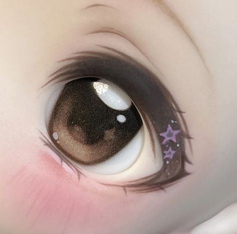 Doll Eyes Drawing, Doll Art Style, Dolly Artstyle, Dolly Art Style, Doll Oc, Paint Brush Art, Fantasy Art Dolls, 캐릭터 드로잉, Anime Dolls