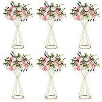 Wooden Floral Centerpieces, Mirrored Centerpieces Wedding, Sage Green Quinceanera Centerpieces, Center Piece Quinceañera, Destination Wedding Centerpieces, Tall Gold Vases, Decorative Matches, Vases For Centerpieces, Event Centerpieces