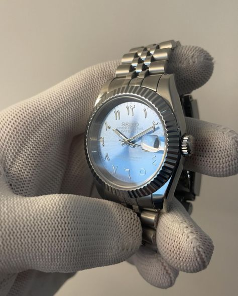 Seiko Mod, Seiko Watch, Seiko Watches, Stainless Steel Case, Markers, Custom Made, Range, Stainless Steel, Blue