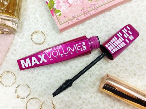 Wet'n Wild Max Volume Plus Mascara Straight Lashes, Max Volume, Mascara Primer, Care Skin, Facepaint, Volume Mascara, Beauty Review, Wet N Wild, Makeup Hair