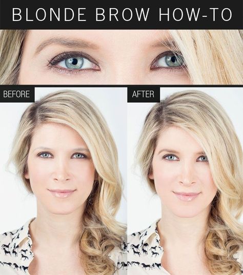 Blonde Eyebrow Makeup, Natural Makeup For Blondes, Blonde Eyebrows, Membentuk Alis, Eyebrow Makeup Tutorial, Blonde Hair Makeup, Makeup For Blondes, Threading Eyebrows, Best Eyebrow Products