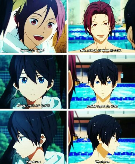 Free Fanart Anime, Haru And Rin Free, Free Anime Ships, Rinharu Fanart, Rin X Haru Free, Free Anime Memes, Free Anime Fanart, Free Haru X Rin, Rin And Haru Free