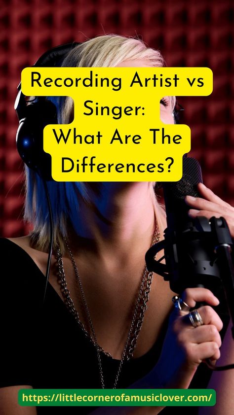 Recording Artist vs Singer - What Are The Differences How To Be A Singer, Second Job, Home Recording Studio, Music Business, Recording Artists, Recording Studio, Lead Singer, Music Artists, Singing