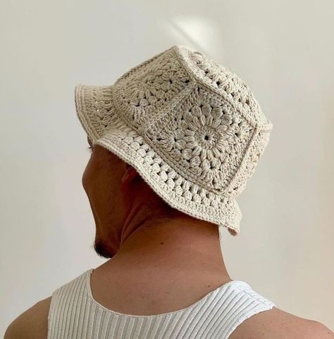 Crochet Men, Mens Bucket Hats, Crochet Bucket Hat, Crochet Designs, Hats For Men, Crochet Projects, Bucket Hat, Winter Hats, Crochet Hats