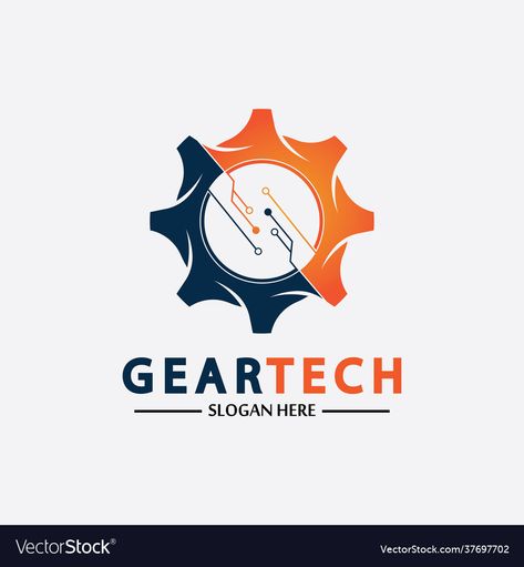 Logo Design Tech, Electronic Logo Design Ideas, Gear Logo Design Ideas, Tech Logo Design Ideas, Coding Images, Electronics Logo Design, Gear Logo, Tech Gear, Technology Logo