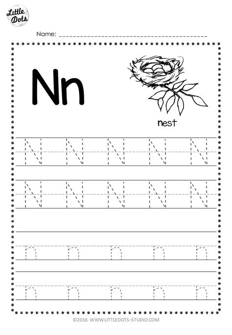 Letter N Tracing Worksheet, N Worksheets For Preschool, Letter N Worksheets For Preschool, Letter Tracing Printables Free, Letter N Worksheet, Alphabet Writing Worksheets, Worksheet For Preschool, Tracing Worksheets Free, Letter Worksheets For Preschool