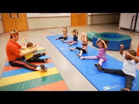 Gymnastics For Preschoolers, Preschool Gymnastics Games, Gymnastics For Toddlers, Toddler Gymnastics Activities, Beginner Gymnastics, Preschool Gymnastics Lesson Plans, Childrens Gymnastics, Kid Exercise, Tumbling Drills